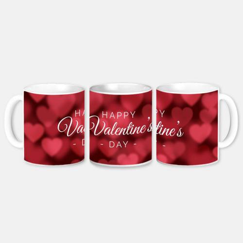 Brand Name Happy Valentines Day Coffee Mug | Gifts for Girlfriend Boyfriend Husband Wife | Ceramic Mug 350 ml | Valentine day gift